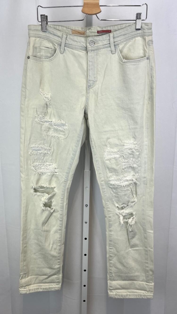 PILCRO Anthropologie Size 29 Distressed Slim Boyfriend Jeans Light Wash